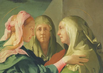 La Visitazione, 1528-30 (dettaglio)